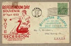 Western Australia 1933 S. Mitchell Referendum Day Secession Victory Cover