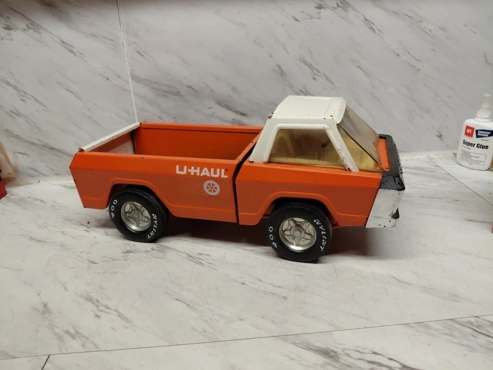 Vintage Nylint Truck & Duel Axle Trailer,nice Vintage Uhaul - Image 3 of 4