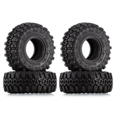 1.0 Tires Soft Rubber Crawler Wheel Tires for 1/18 TRX4M SCX24 Gladiator Bron...