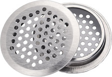 Stainless Steel Circular Soffit Vent 1 Inch Round Mesh Hole Louver Cover 20 Pack