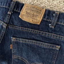 Vintage Levi  s 40509-0215 Orange Tab Dark Denim Jeans Men's 34x28