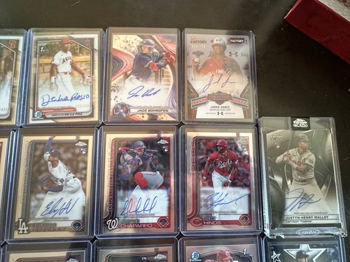 2024-25 Bowman / Topps / Chrome MLB ( 27 ) Card Auto LOT 1st RC Vet - Picture 3 of 6