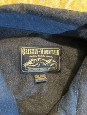 Grizzly Mountain Men's Dark Gray Long Sleeve Flannel Shirt w/ Pockets Size XXL