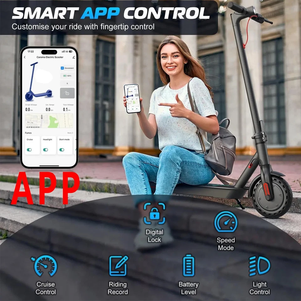 Secondhand 350W Elektroroller 8,5" E-Roller – Ohne ABE, 20km/h, 28km Reichweite - Bild 4 von 4