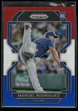 2022 Panini Prizm #153 Manuel Rodriguez Rookie Red/White/Blue Prizm