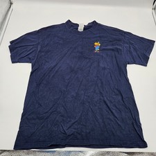 Vintage Winnie the Pooh Embroidered T Shirt Navy Blue Disney XL