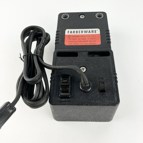 Farberware Rotisserie Motors 444 454 454A Tested Models 441 450 A 460 + Forks - Picture 5 of 12