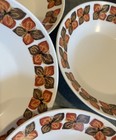 NORITAKE Progression SOUTHERN GLOW China Soup/Cereal BOWLS Red/Brown Flower XLNT — photo 5