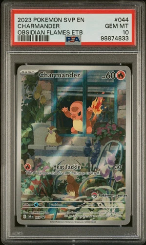 Charmander 2023 Pokemon SVP EN-SV Promo Pokemon Center Stamp PSA 10 #044