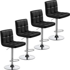 Taburetes De Bar Bancos Para Barra De Cocina Sillas Negras Barstools Set of 4