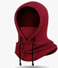 Winter Balaclava Ski Mask Neck Warmer Neck Gaiter Fleece Balaclava - Red Wine