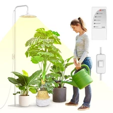 SANSI Grow Lights 100W Full Spectrum Indoor Growing Tall Plant Remote Control