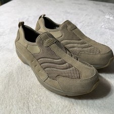 Easy Spirit Tempest Women's 8 Beige Leather  Mesh Comfort Slip On Shoes Sneaker