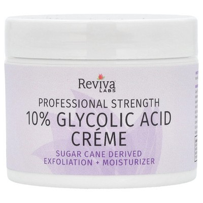 Reviva Labs 10 Glycolic Acid Cream 1 5 oz 42 g Cruelty-Free, Not Tested on