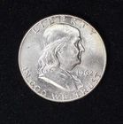 1962 Franklin Half Dollar BU - Missile Crisis Year - 90% Silver - Philly |#K93|
