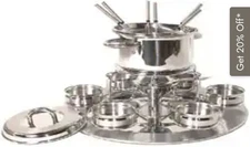 Tramontina Premium 17 Piece Stainless Steel Fondue Set