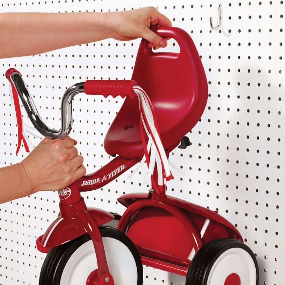 Ready to Ride Folding Trike for Toddlers with Streamers, Red, Ages 1 - 3 Years - thumbnail 4