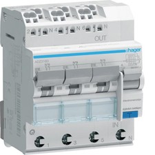 FI/LS Schalter Hager ADZ316D 3X 1P+N 6kA B-Charakt. 16A 30mA 3250611020158