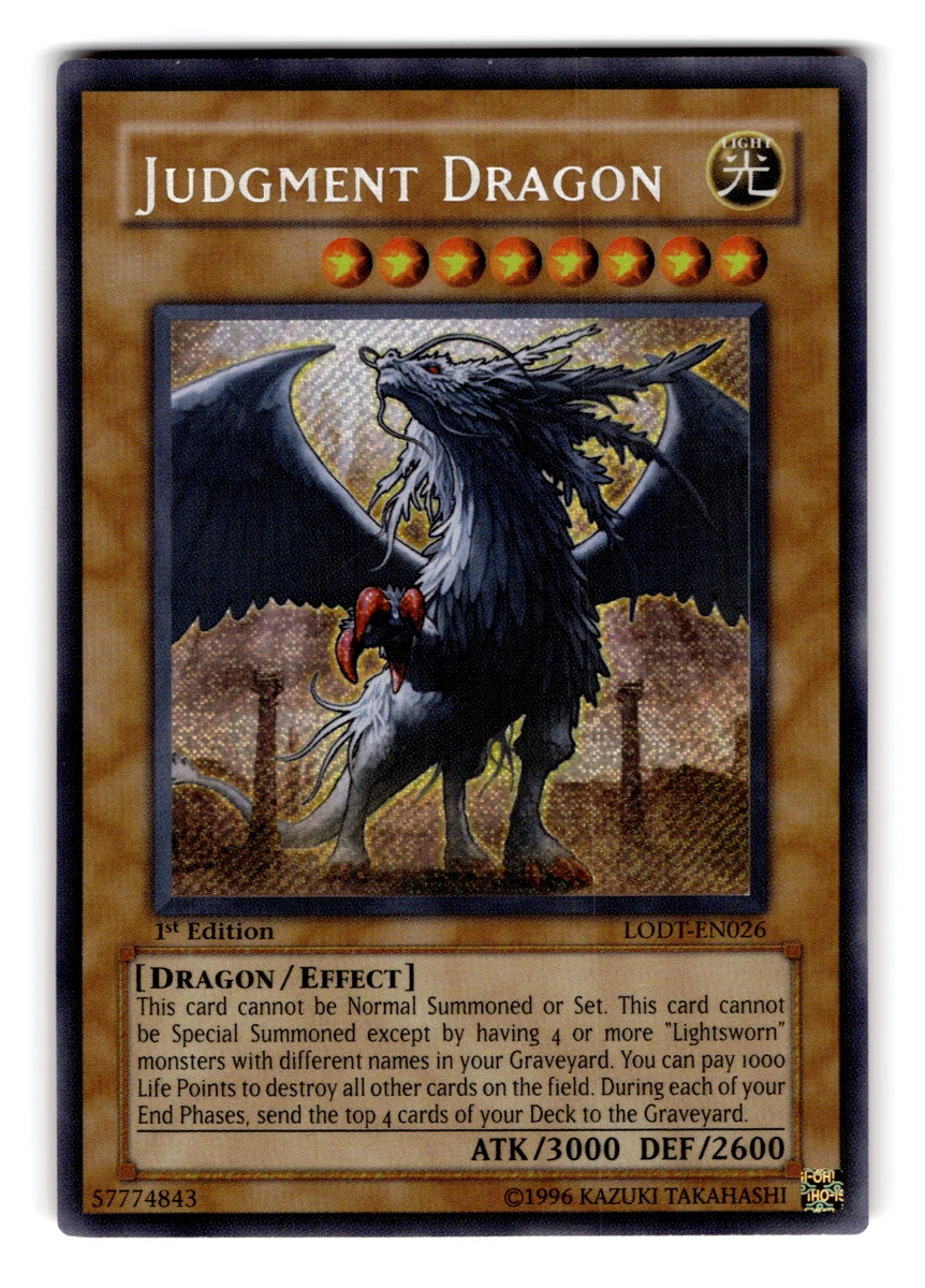 Judgment Dragon Yu-Gi-Oh! TCG Individual Trading Card Games for