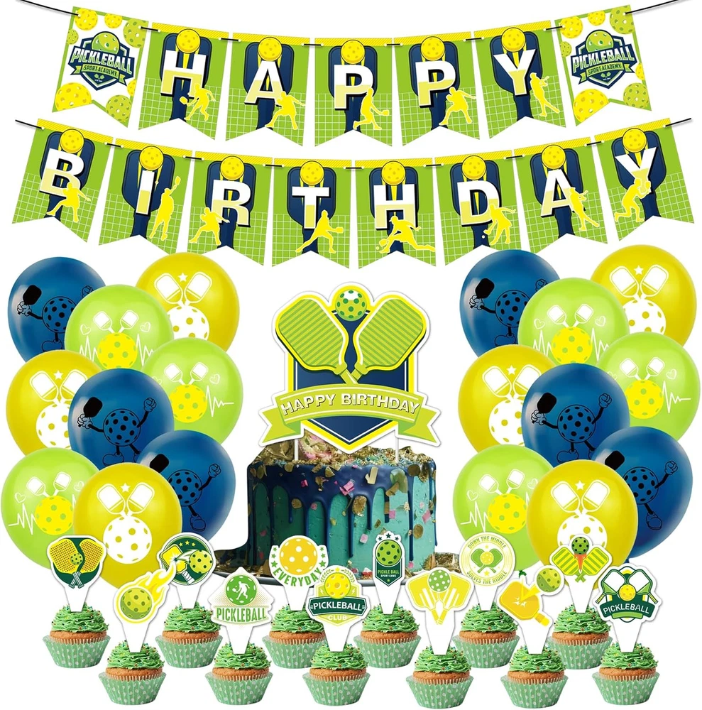 Pickleball Party Decorations Pickleball Birthday Party Supplies Includes Pickleb Pickleball Party Decorations Pickleball Birthday Party Supplies Includes Pickleb