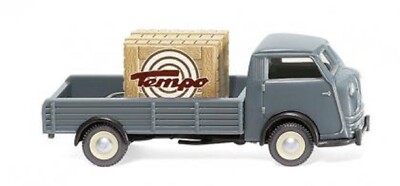 WIKING Modell 1:87//H0 Transporter Tempo Matador Tiefpritsche fehgrau #033505