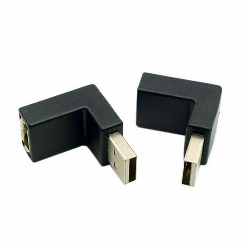 USB-A 2.0 Male to Female Left, Right, Up & Down Angled Extension Adapter - Picture 5 of 15