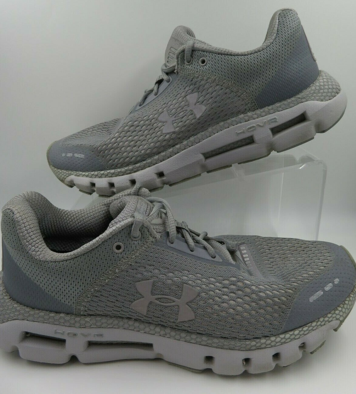 Under Armour HOVR Infinite 2 Gray Running Shoes Men's Size 8 Used 3021395-103