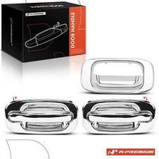 A-Premium 3x Chrome Exterior Door Handle Front &Tailgate for Chevy Silverado GMC