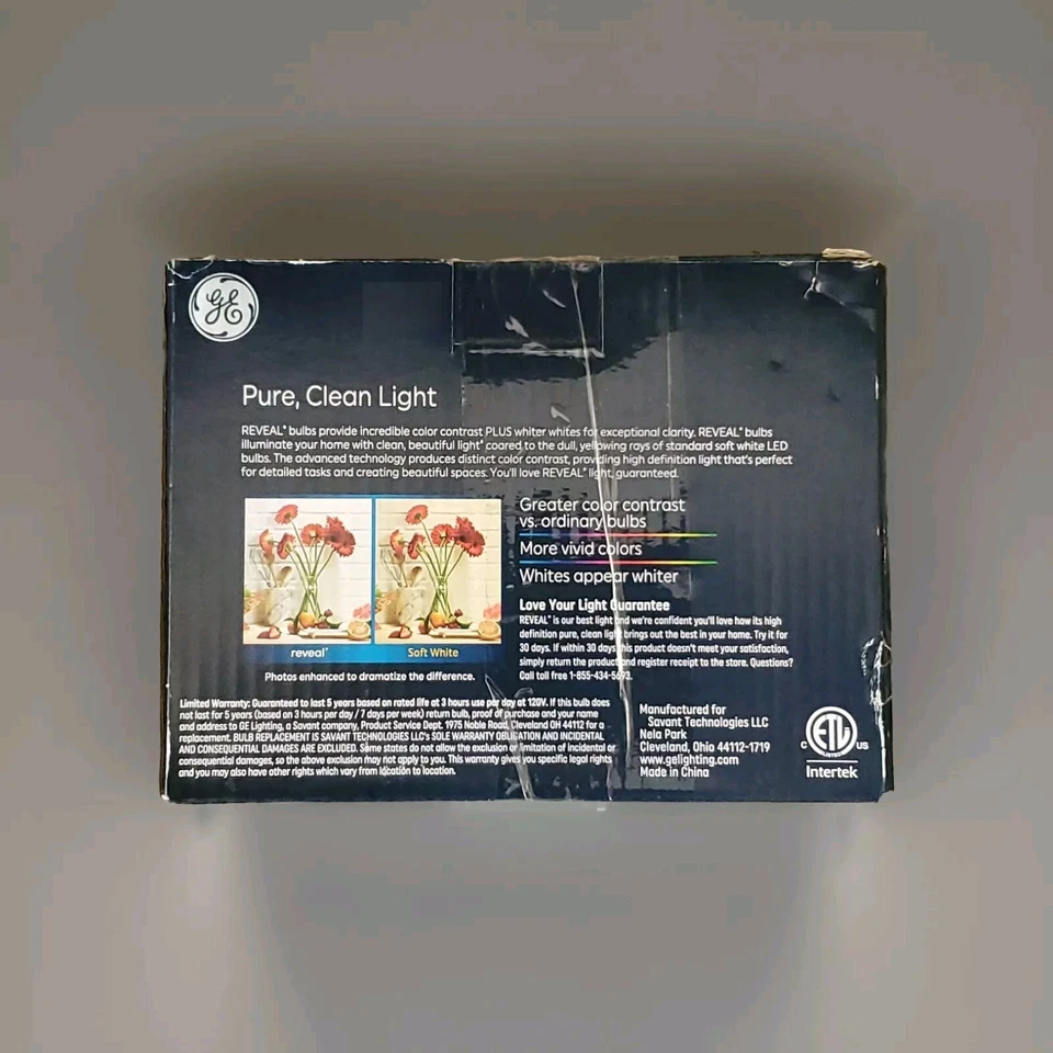 GE 2pk 75W Reveal PAR30 LED Light Bulbs - Image 2 of 3