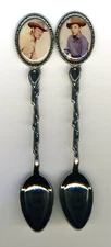 The Rifleman 2 Collectible Spoons Featuring Chuck Connors The Rifleman