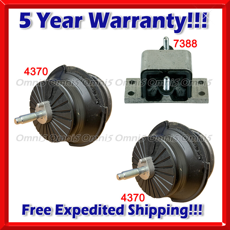 N078 Fits 11-12 Infiniti EX35 3.5L/13 EX37 3.7L AWD AUTO Motor & Trans Mount 3pc