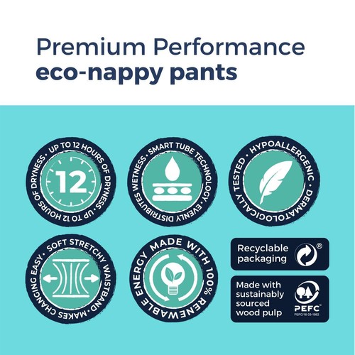 Pantaloni pannolini ecologici Mum & You Nappychat Premium Performance, taglia 5 (20 pannolini) - Foto 4 di 7