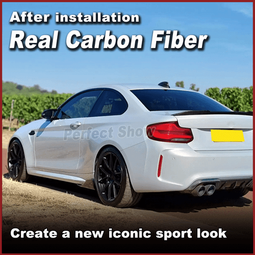 Spoiler anteriore posteriore in carbonio flaps splitter per BMW M2 F87 Coupè 2016-2020 - Foto 4 di 11