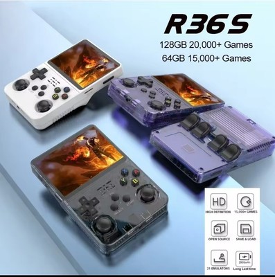 NEW R36S Retro Handheld Game Console Linux System 3.5 inch IPS