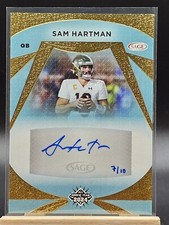 2024 Sage High Series Sam Hartman Auto 7/10 All Rookie Team AR-SH