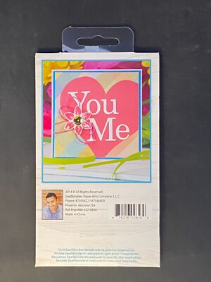 Spellbinders SCD-028 Celebrations About Us Thin Die Cut Templates You Mr Mrs Me