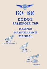1934 1935 1936 Dodge Shop Service Repair Manual