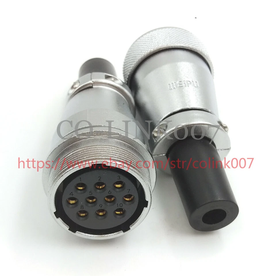 WEIPU WS28 10Pin Power Connector, 25A Electrical Docking Aviation Connector - Image 2 of 4