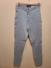 NEW Womens Size Medium American Apparel Light Blue High Waist Stretch Jeans
