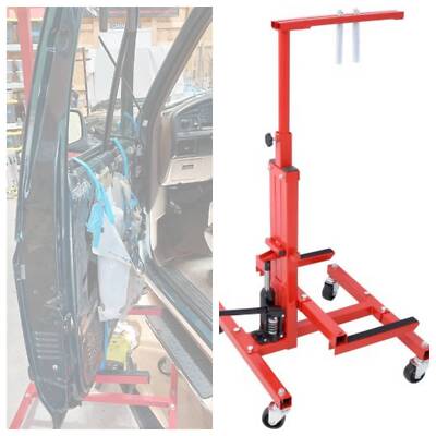 Car Door Installer &Remover, Jack Lift Hoist Hydraulic Door Mobile Rolling Dolly
