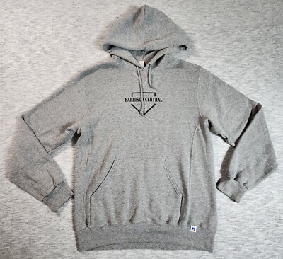 Harrison Central Basketball Hoodie Pullover Sweater Mens Size Medium Gray
