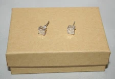 Silpada Cubic Zirconia "Noble" Petite Post Sterling Silver Stud Earrings P1304