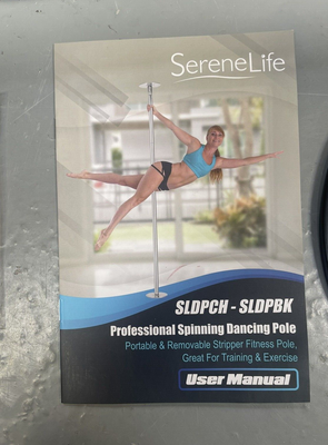 SereneLife Portable Spinning Dance Pole - Removable Fitness Pole For Home & Studio