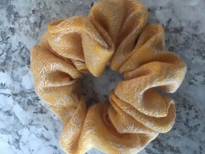 Yellow Mustard SCRUNCHIE Christmas HAIR ELASTIC Scrunchies vsco stocking stuffer