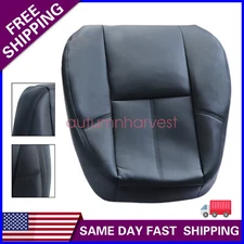 For 07-14 GMC Sierra Yukon Driver Side Top Replacement Leather Seat Cover Black