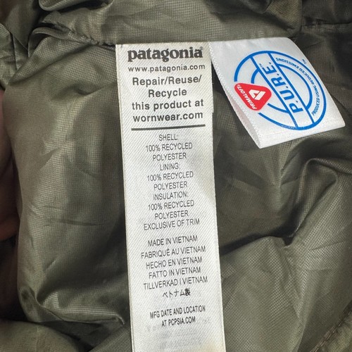 Patagonia Nano Puff Vest Men's XL Olive Green Quilted Full Zip Hiking - Picture 5 of 7