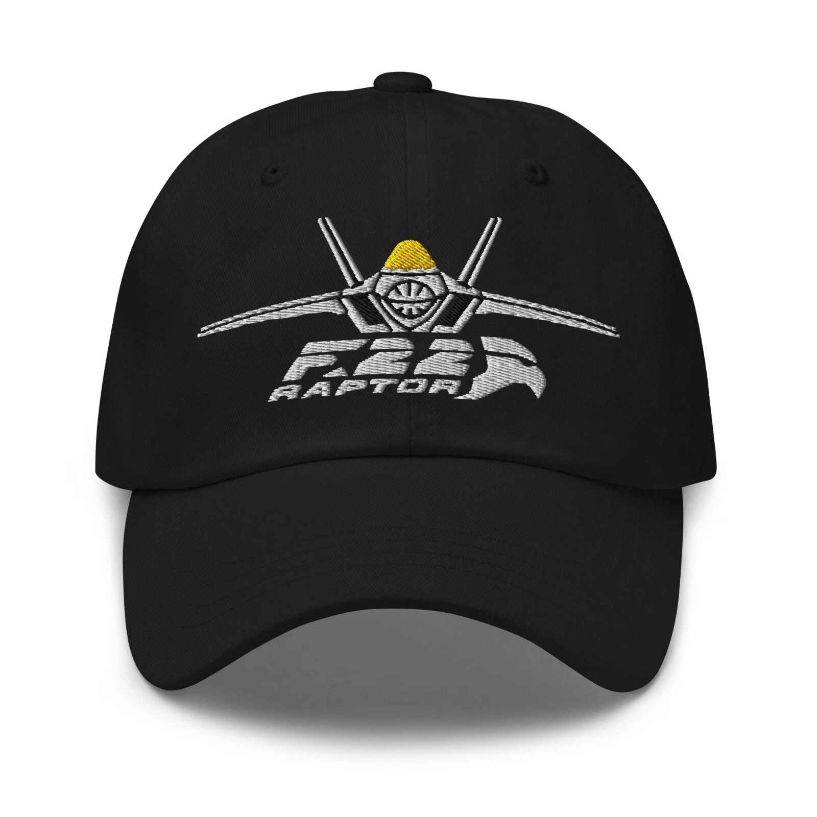 F-22 Raptor Fighter Jet Head-On Logo Embroidered Hat