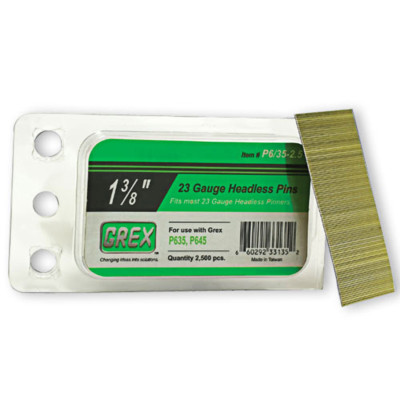 Grex 23-Gauge Headless Pins - 1/2 in. - 2.5M