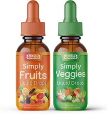 - Fruit and Vegetable Supplements - Liquid Drops - Made with Whole Food Super...