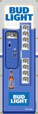 Bud Light Banner Of Vintage Vending Machine (230A) 2'X6'.